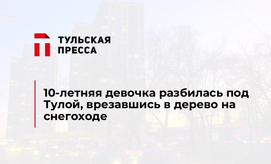 10-летняя девочка разбилась под Тулой, врезавшись в дерево на снегоходе