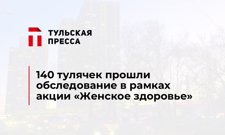 140 тулячек прошли обследование в рамках акции «Женское здоровье»