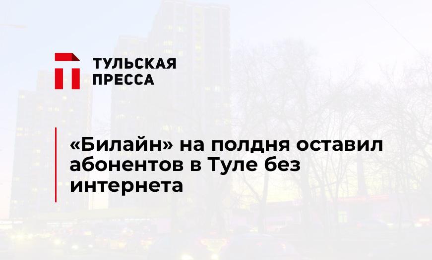 "Билайн" на полдня оставил абонентов в Туле без интернета