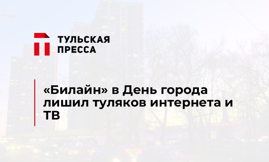 "Билайн" в День города лишил туляков интернета и ТВ