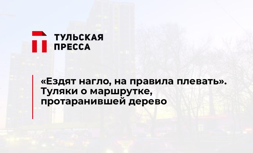 "Ездят нагло, на правила плевать". Туляки о маршрутке, протаранившей дерево