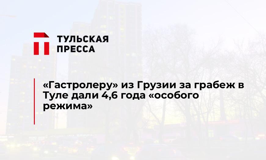 "Гастролеру" из Грузии за грабеж в Туле дали 4,6 года "особого режима"