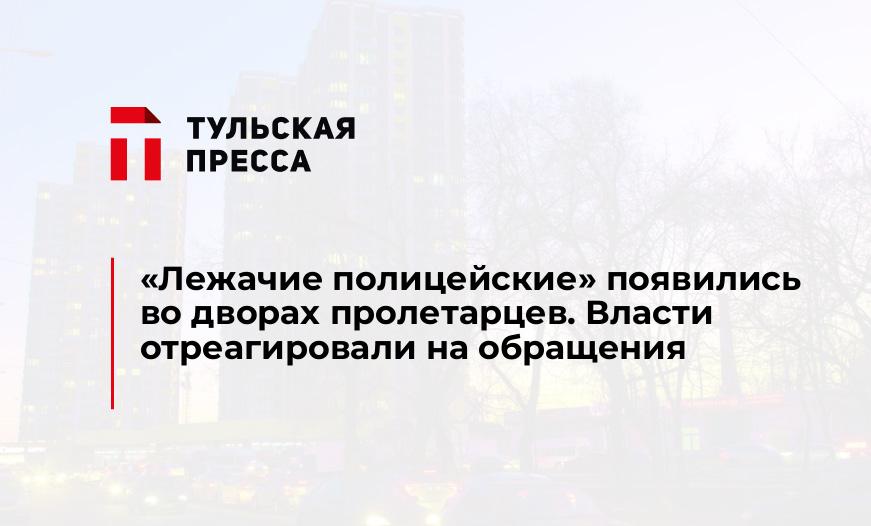 "Лежачие полицейские" появились во дворах пролетарцев. Власти отреагировали на обращения