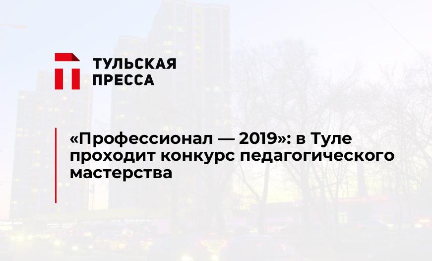 "Профессионал - 2019": в Туле проходит конкурс педагогического мастерства