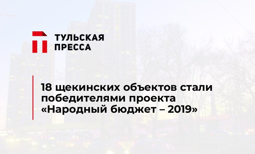 18 щекинских объектов стали победителями проекта «Народный бюджет – 2019»