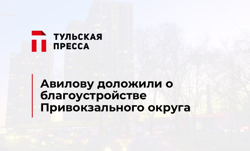 Авилову доложили о благоустройстве Привокзального округа