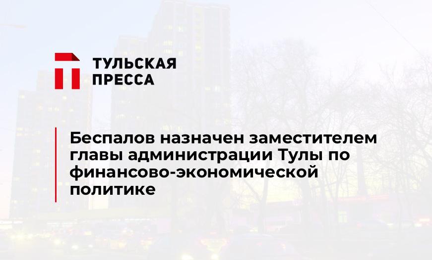 Беспалов назначен заместителем главы администрации Тулы по финансово-экономической политике