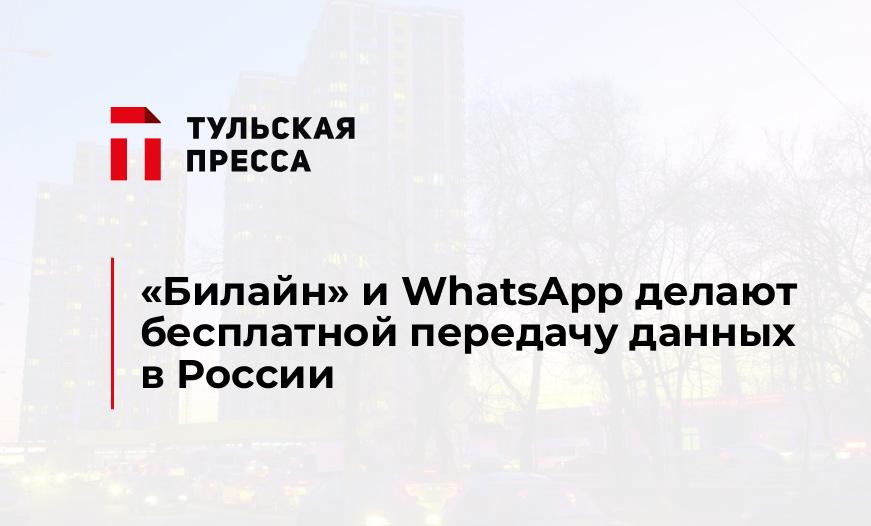 «Билайн» и WhatsApp делают бесплатной передачу данных в России