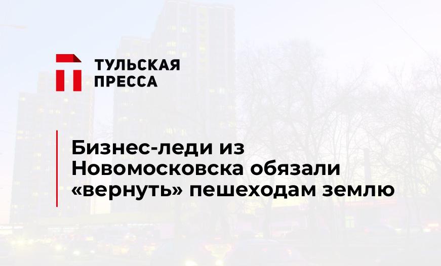 Бизнес-леди из Новомосковска обязали "вернуть" пешеходам землю