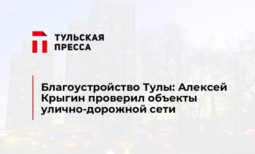 Благоустройство Тулы: Алексей Крыгин проверил объекты улично-дорожной сети