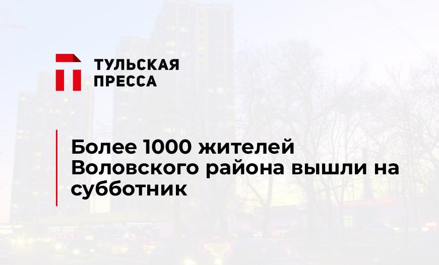 Более 1000 жителей Воловского района вышли на субботник