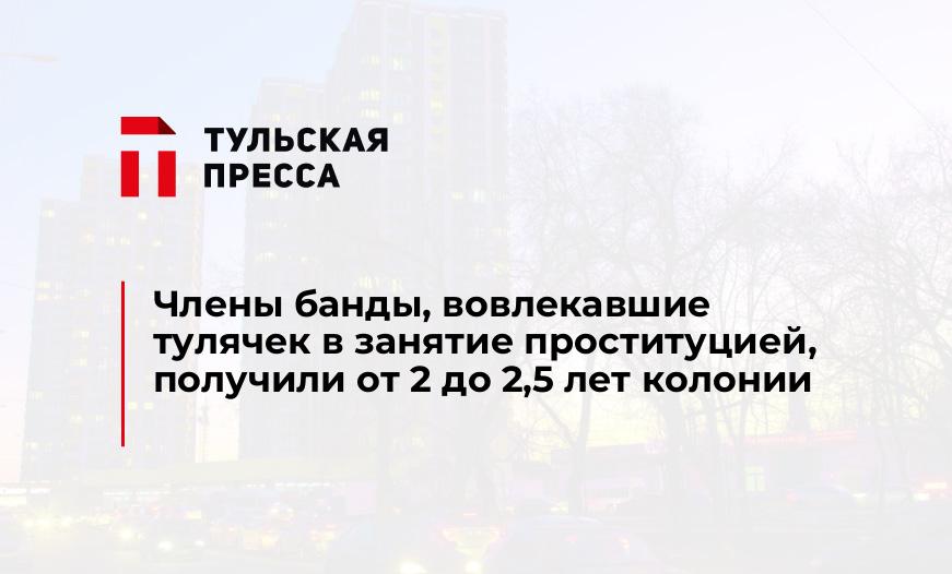 Члены банды, вовлекавшие тулячек в занятие проституцией, получили от 2 до 2,5 лет колонии