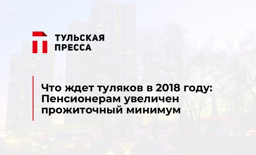 Что ждет туляков в 2018 году: Пенсионерам увеличен прожиточный минимум