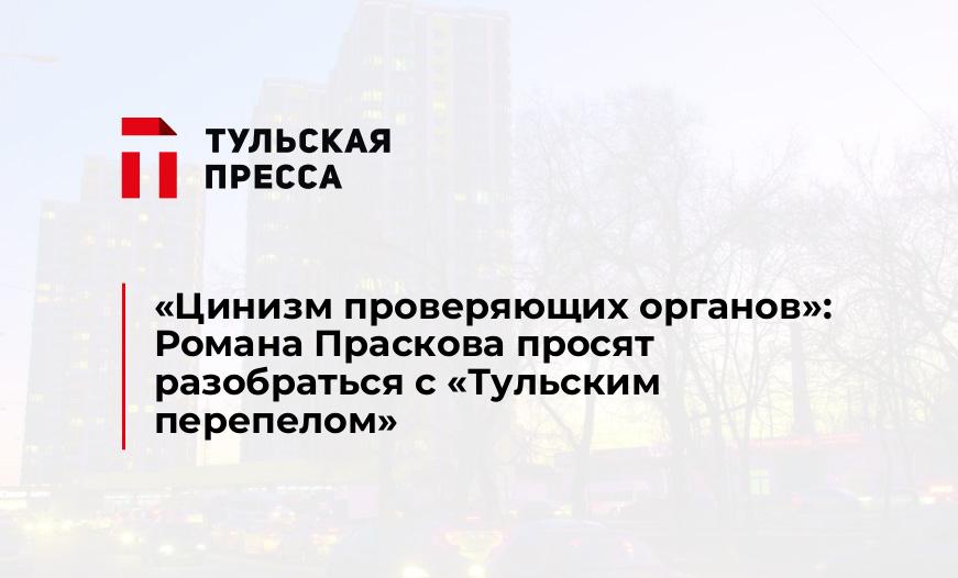 «Цинизм проверяющих органов»: Романа Праскова просят разобраться с «Тульским перепелом»