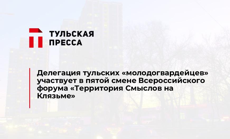Делегация тульских «молодогвардейцев» участвует в пятой смене Всероссийского форума «Территория Смыслов на Клязьме»