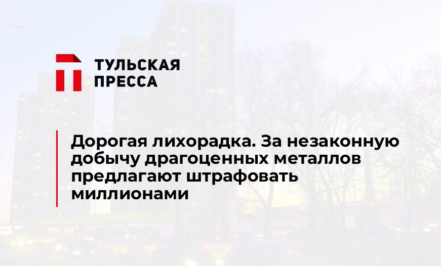 Дорогая лихорадка. За незаконную добычу драгоценных металлов предлагают штрафовать миллионами