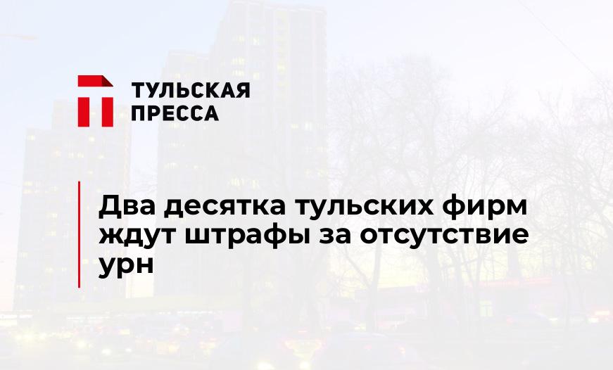 Два десятка тульских фирм ждут штрафы за отсутствие урн