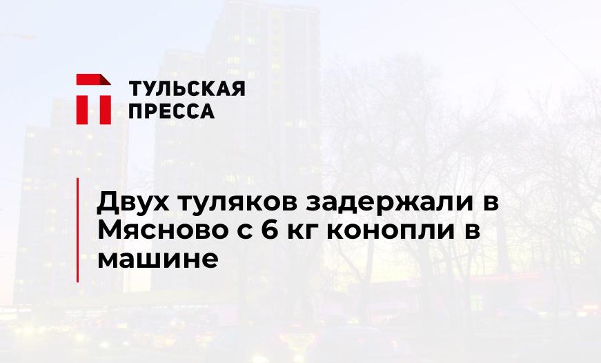 Двух туляков задержали в Мясново с 6 кг конопли в машине