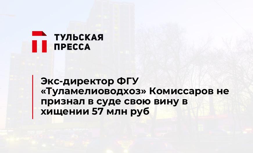 Экс-директор ФГУ "Туламелиоводхоз" Комиссаров не признал в суде свою вину в хищении 57 млн руб