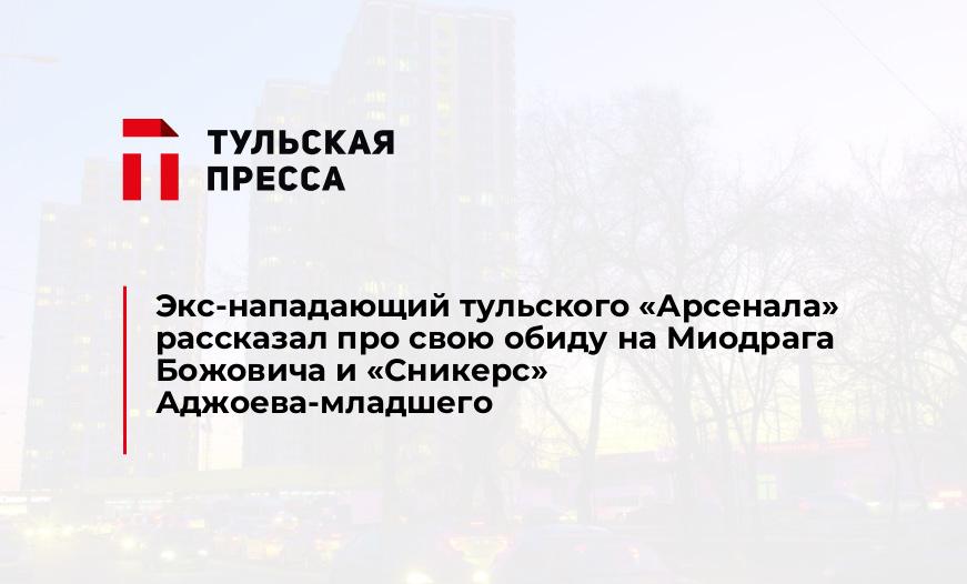Экс-нападающий тульского "Арсенала" рассказал про свою обиду на Миодрага Божовича и "Сникерс" Аджоева-младшего