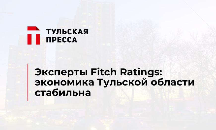 Эксперты Fitch Ratings: экономика Тульской области стабильна
