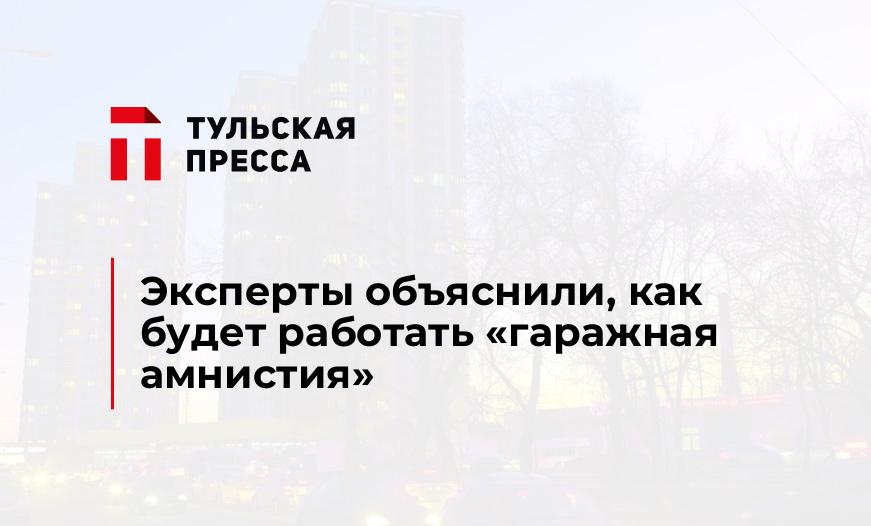 Эксперты объяснили, как будет работать «гаражная амнистия»