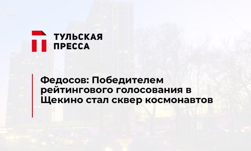Федосов: Победителем рейтингового голосования в Щекино стал сквер космонавтов