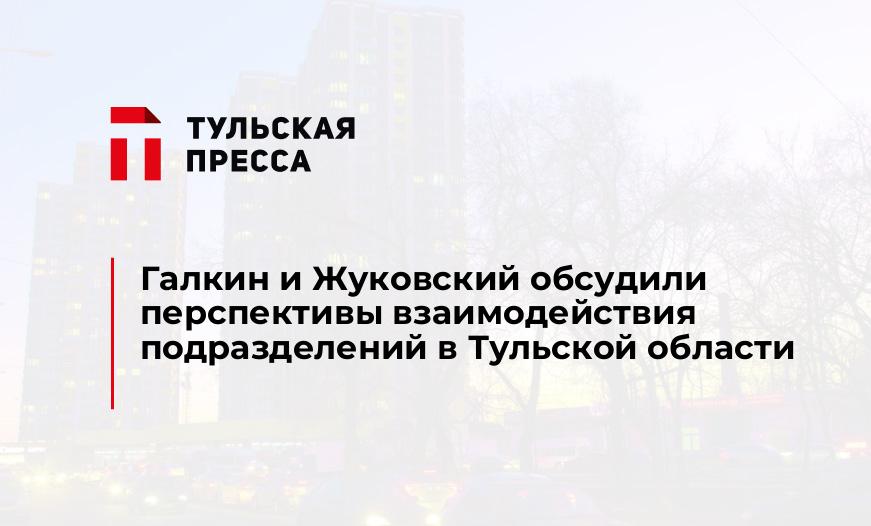 Галкин и Жуковский обсудили перспективы взаимодействия подразделений в Тульской области