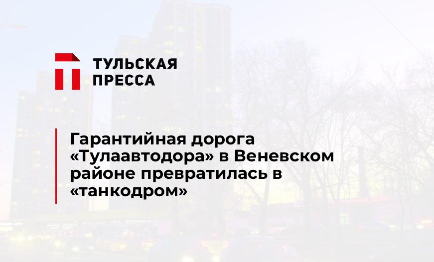 Гарантийная дорога "Тулаавтодора" в Веневском районе превратилась в "танкодром"