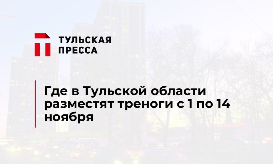 Где в Тульской области разместят треноги с 1 по 14 ноября