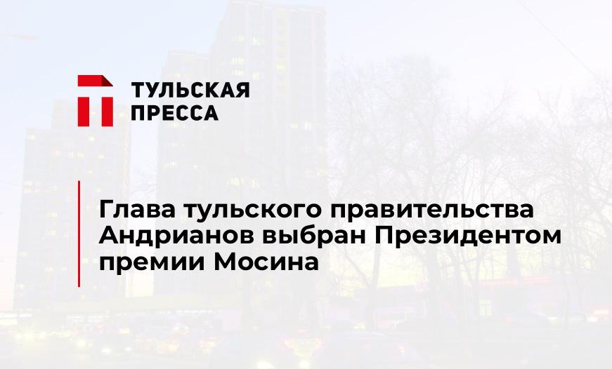 Глава тульского правительства Андрианов выбран Президентом премии Мосина