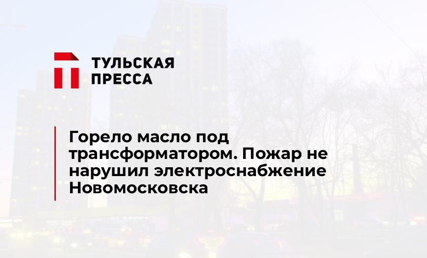 Горело масло под трансформатором. Пожар не нарушил электроснабжение Новомосковска