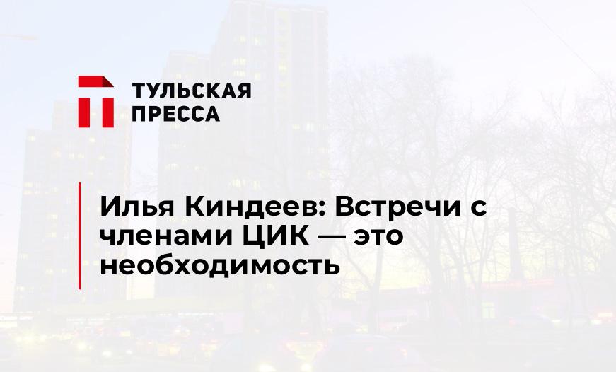 Илья Киндеев: Встречи с членами ЦИК - это необходимость