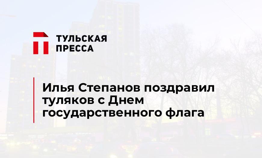 Илья Степанов поздравил туляков с Днем государственного флага