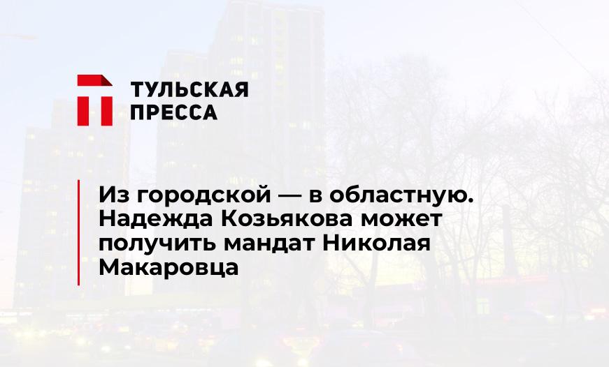 Из городской - в областную. Надежда Козьякова может получить мандат Николая Макаровца