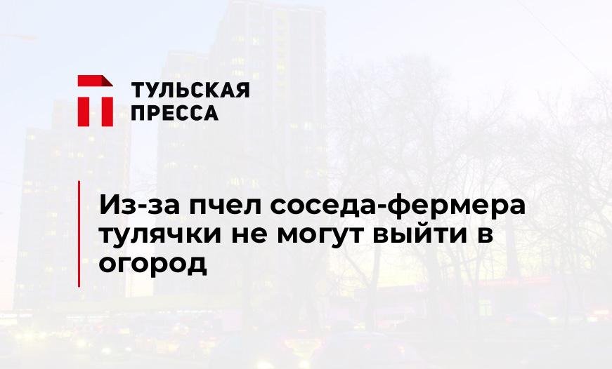 Из-за пчел соседа-фермера тулячки не могут выйти в огород
