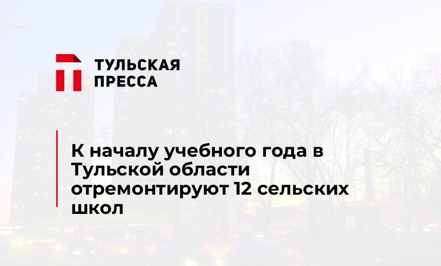 К началу учебного года в Тульской области отремонтируют 12 сельских школ