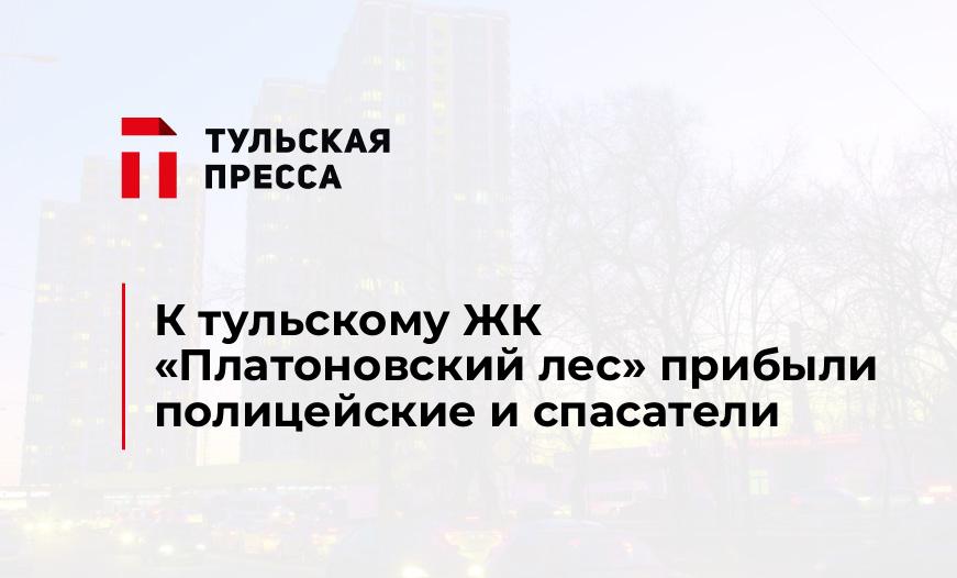 К тульскому ЖК «Платоновский лес» прибыли полицейские и спасатели