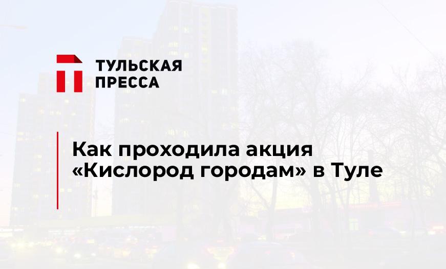 Как проходила акция "Кислород городам" в Туле