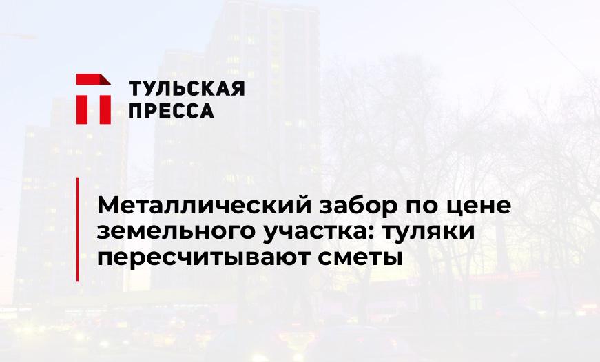 Металлический забор по цене земельного участка: туляки пересчитывают сметы