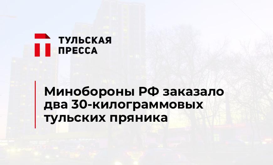 Минобороны РФ заказало два 30-килограммовых тульских пряника