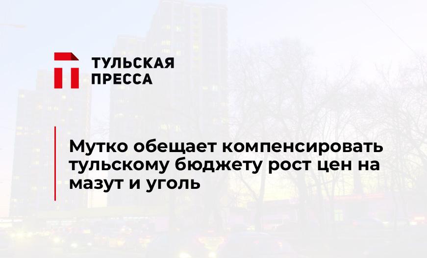 Мутко обещает компенсировать тульскому бюджету рост цен на мазут и уголь