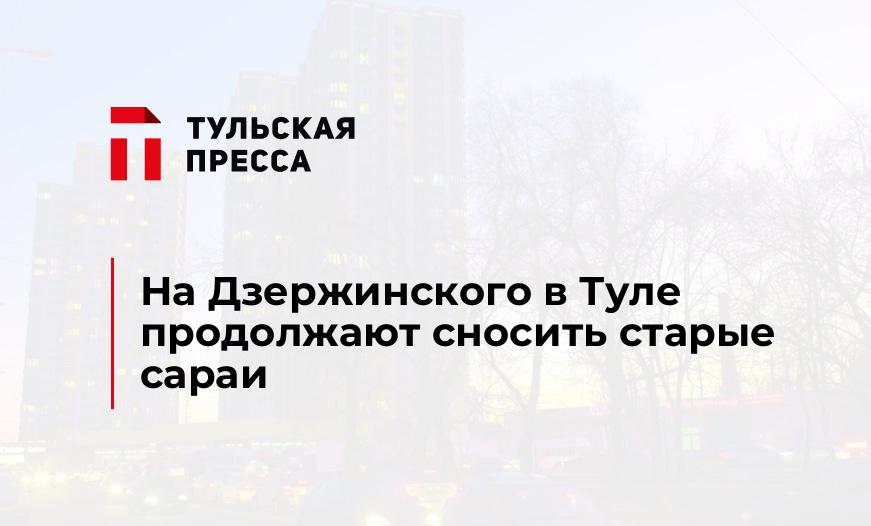 На Дзержинского в Туле продолжают сносить старые сараи