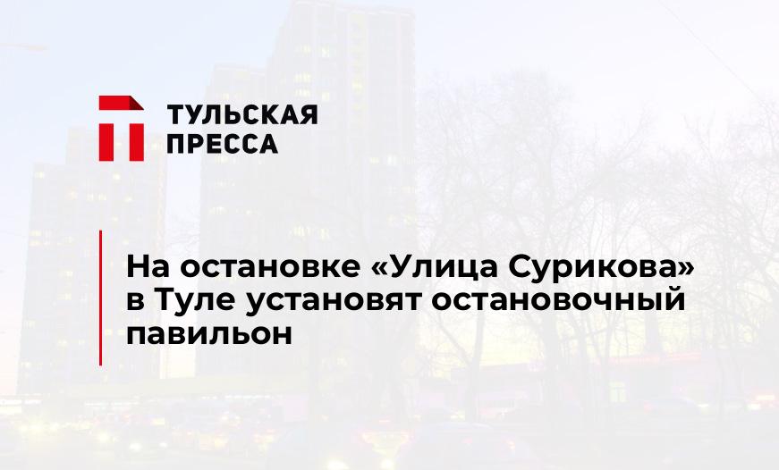 На остановке "Улица Сурикова" в Туле установят остановочный павильон