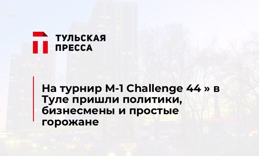 На турнир M-1 Challenge 44 " в Туле пришли политики, бизнесмены и простые горожане
