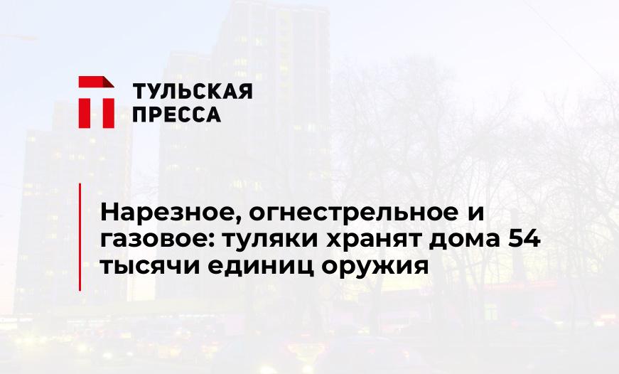 Нарезное, огнестрельное и газовое: туляки хранят дома 54 тысячи единиц оружия