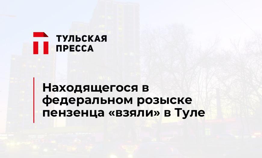 Находящегося в федеральном розыске пензенца "взяли" в Туле