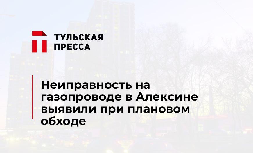 Неиправность на газопроводе в Алексине выявили при плановом обходе