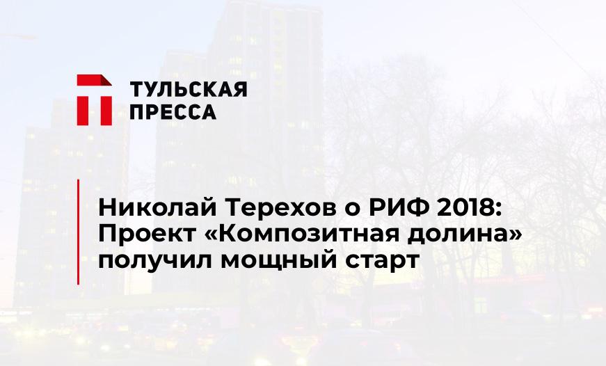 Николай Терехов о РИФ 2018: Проект «Композитная долина» получил мощный старт