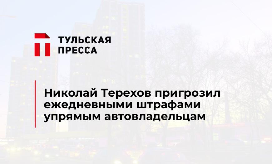 Николай Терехов пригрозил ежедневными штрафами упрямым автовладельцам